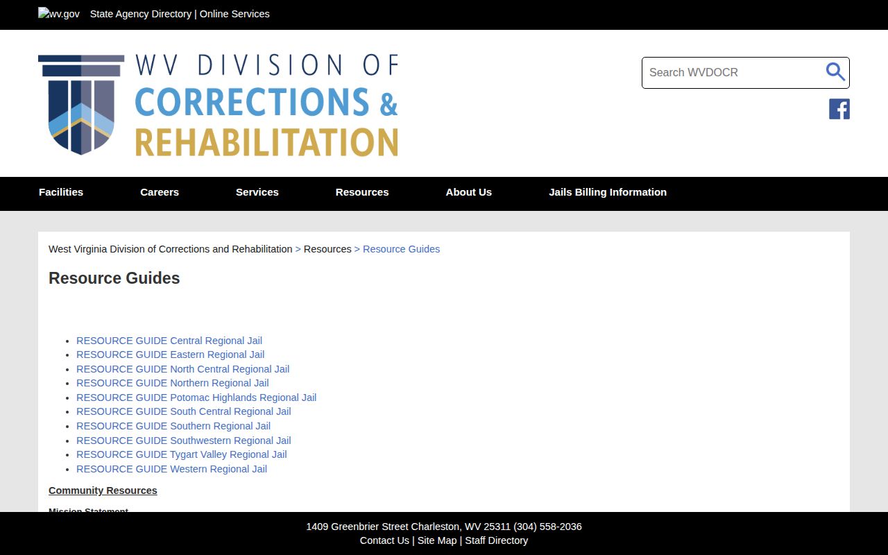 WVDCR resource guides for Mineral County post-release support